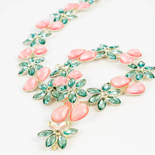 Banda termoadeziva cu strasuri multicolore