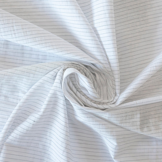 Bumbac alb cu dungi negre