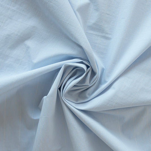 Bumbac bleu cu dungi albe