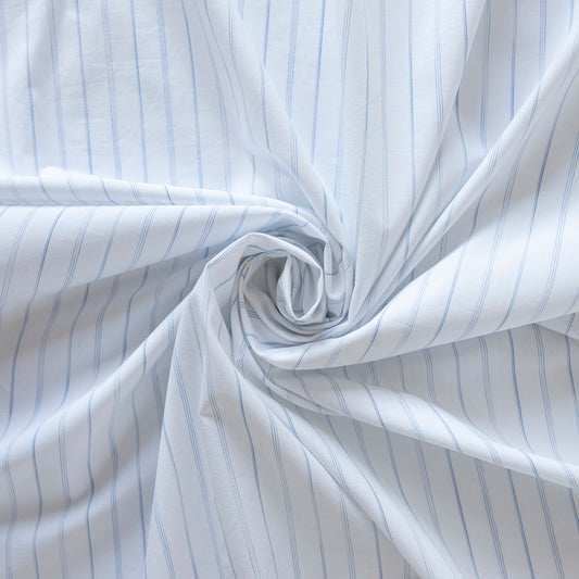 Bumbac cu dungi albastre