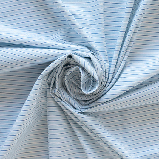 Bumbac cu dungi bleu