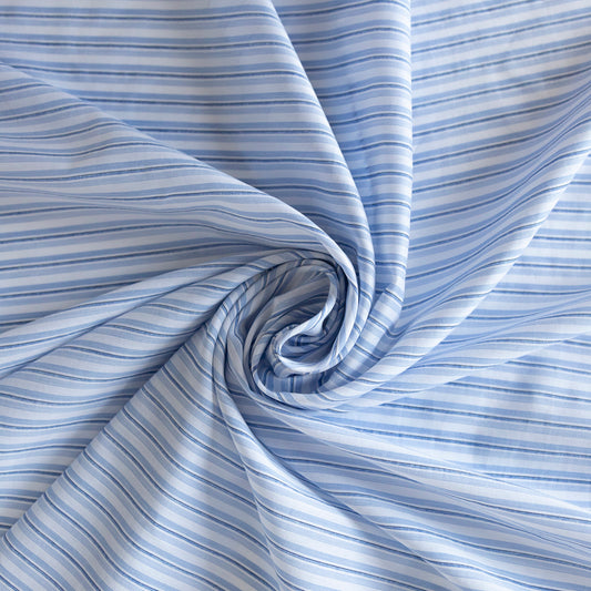 Bumbac cu dungi bleu