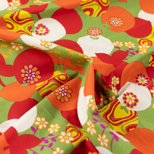 Bumbac cu imprimeu floral
