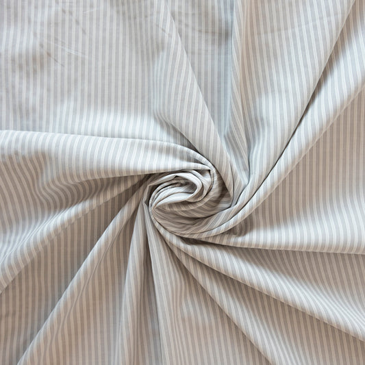 Bumbac plin cu dungi gri