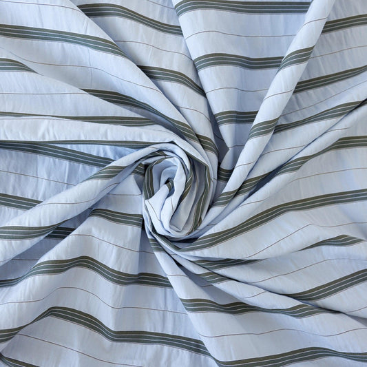 Bumbac usor creponat cu dungi