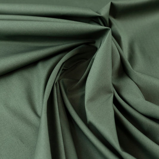 Bumbac verde elastic - camasi, bluze, rochii