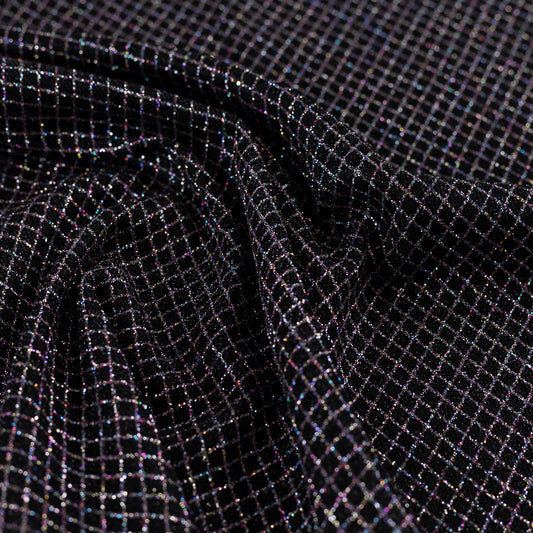 Lurex Negru cu Sclipici