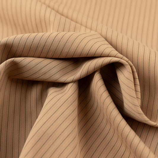 Pachet 11 metri stofita crem cu dungi