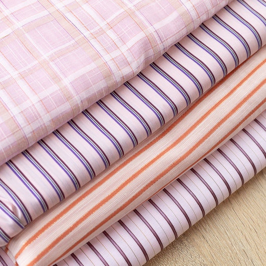 Pachet 4 cupoane (29 m) Bumbac roz camasi, rochii, bluze