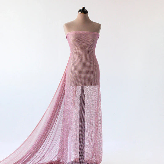 Plasă Roz cu Cristale