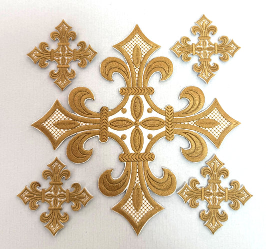 Set Cruci Brodate Aurii