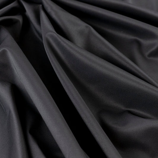 Tesatura neagra elastica si lucioasa (rochii, costume)