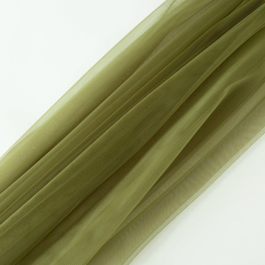 Tiul Fin Premium 3 m Latime Verde Kaki