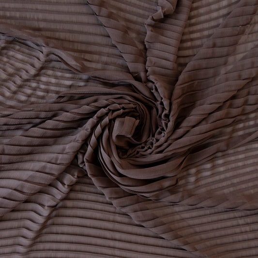 Voal Plisat Maro Inchis