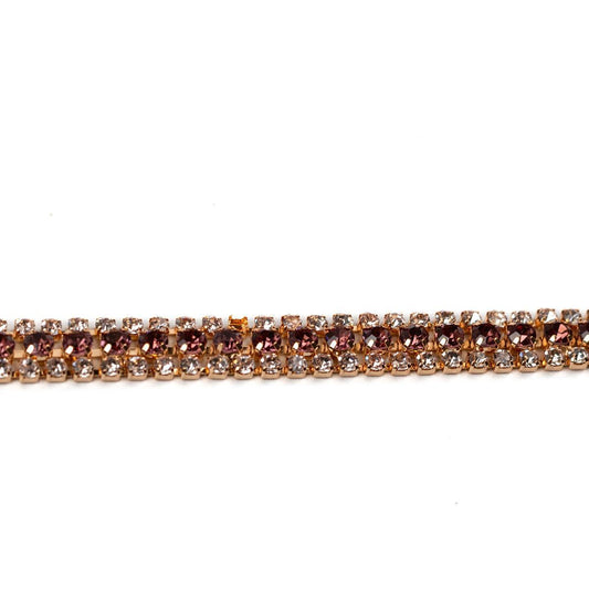 Banda aramie cu cristale transparente si aramii 8 mm