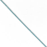 Banda argintie cu cristale turcoaz 2 mm