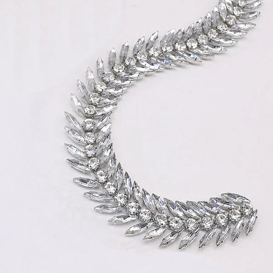 Banda cu cristale model spic 2.5 cm