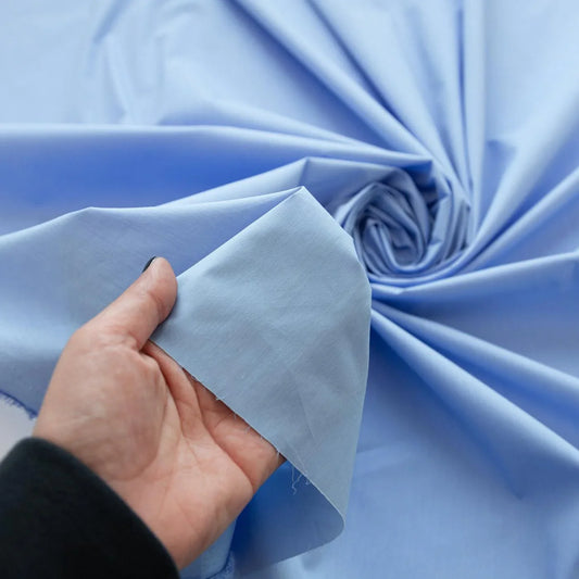 Bumbac cu elastan bleu