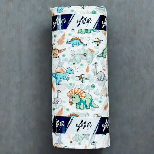 Bumbac lenjerie de pat Dinozauri 240 cm