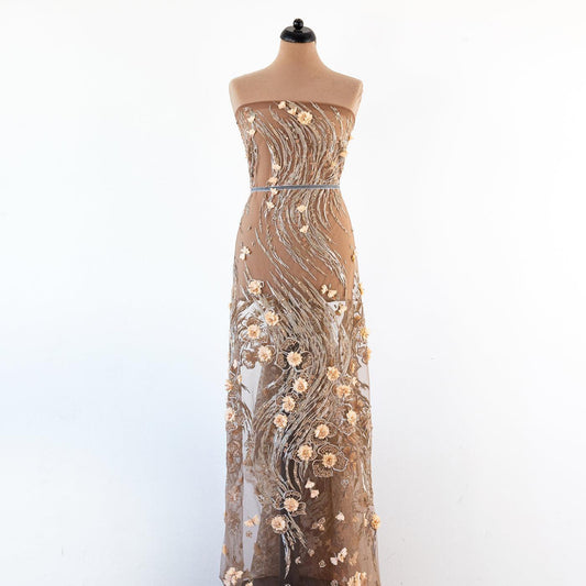 Dantela maro cu flori