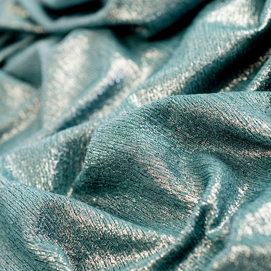 Lurex Verde cu Reflexii Argintii