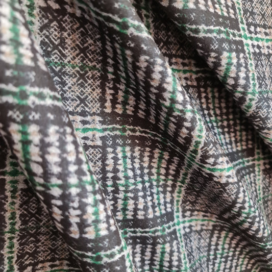 Stofa palton model carouri verde