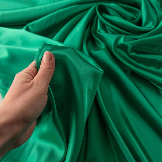 Saten elastic verde 2