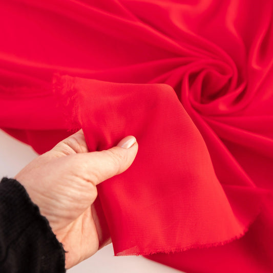 Voal Chiffon - Rosu