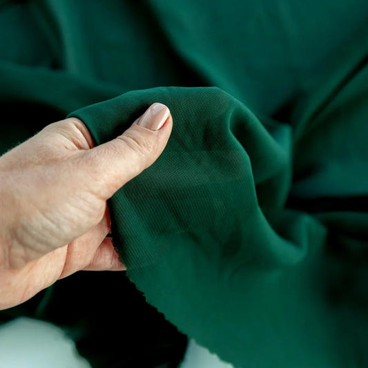 Voal Chiffon Verde Inchis
