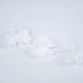 Banda decorativa cu flori - Alb