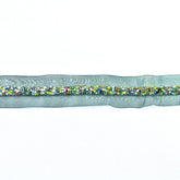 Banda decorativa cu margele multicolore - Negru