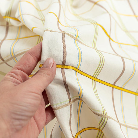 Bumbac cu model in carouri