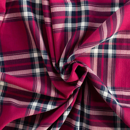 Bumbac magenta cu dungute