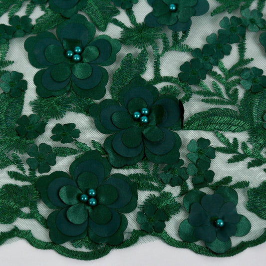 Dantela 3D - Verde smarald