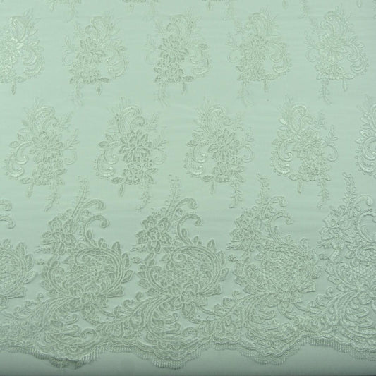 Dantela brodata - Alb