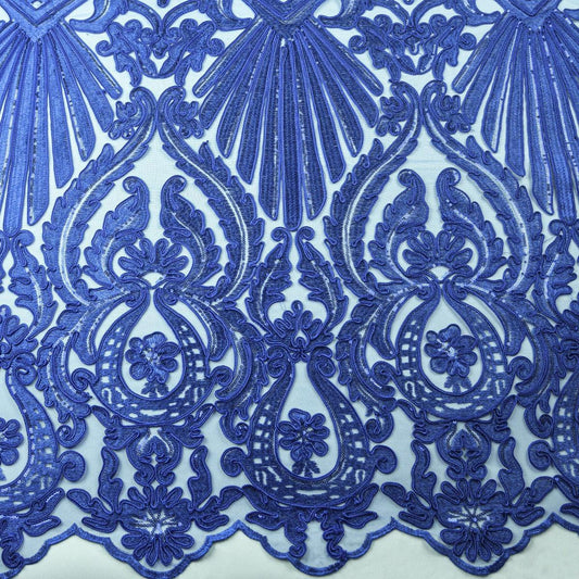 Dantela brodata - Albastru