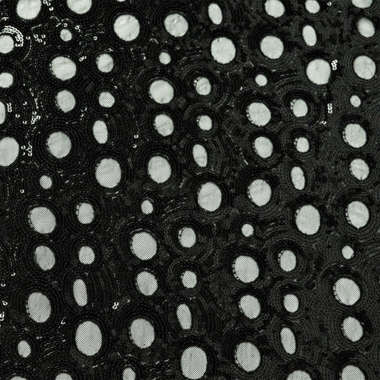 Dantela cu paiete - Negru II