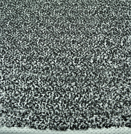 Dantela cu perle si paiete - Negru