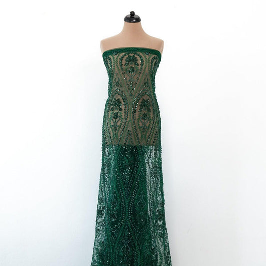 Dantela neagra cu flori 3d