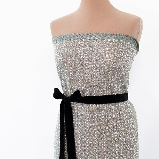 Dantela neagra cu flori 3d