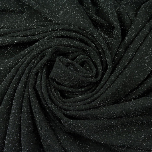 Lurex - Negru cu fir argintiu