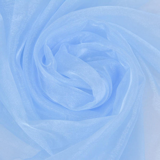 Organza - Bleu ciel folosita la fabrocarea rochiilor