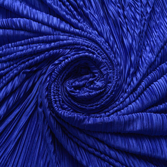 Poliester plisat - Albastru clasic