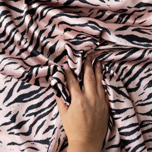 Satin Elastic - Animal Print Leopard