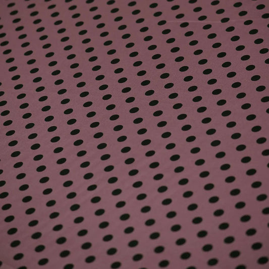 Satin soft - Matasica roz plamaniu cu buline negre