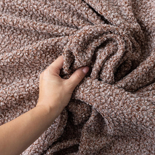 Stofa Boucle Caramiziu