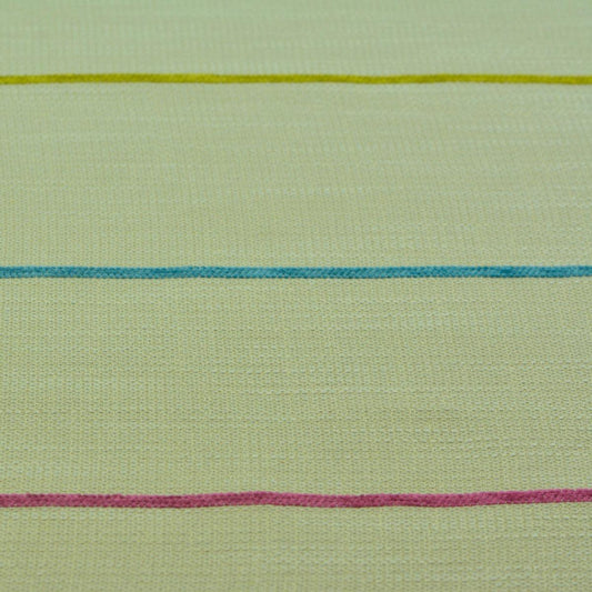 Stofa tapiterie - Beige cu dungi colorate