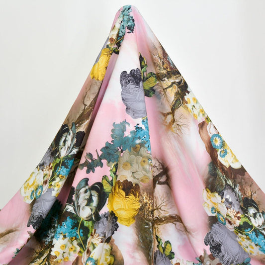 Vascoza Imprimata - Roz cu bujori si lalele