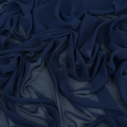 Voal Chiffon Creponat Gri - Albastrui