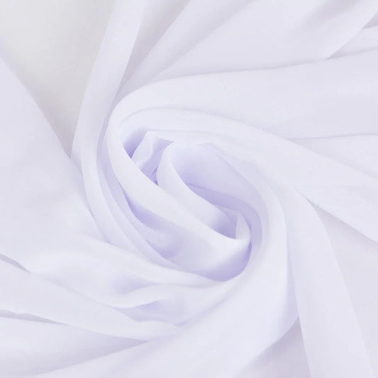 Voal Chiffon - Alb folosit la fabricarea rochiilor